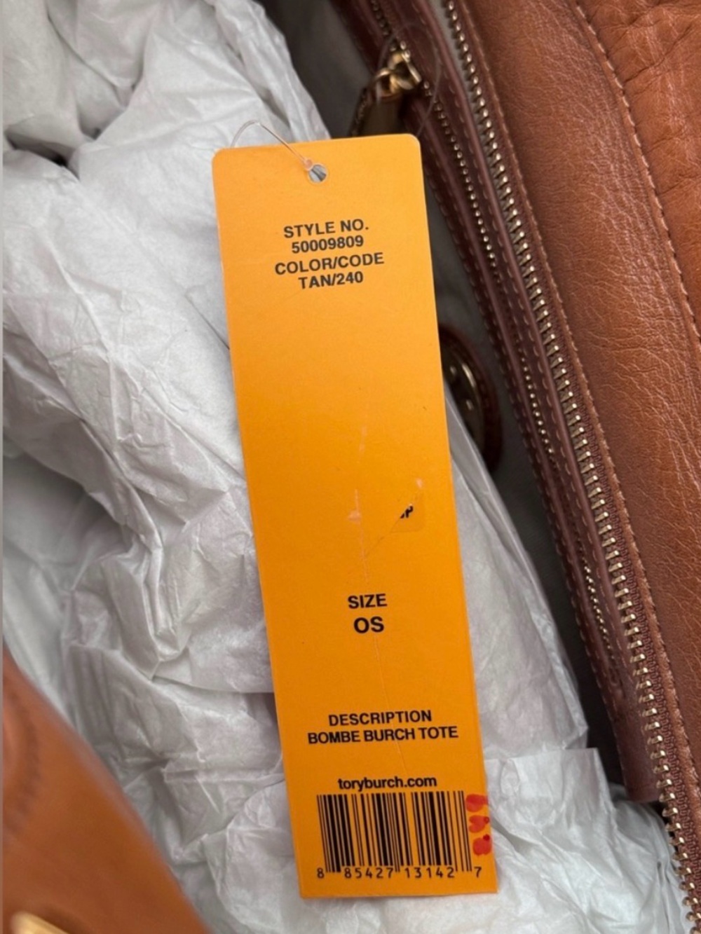 Tory Burch Bombe Tote Tan with dust bag - Picture 9 of 10